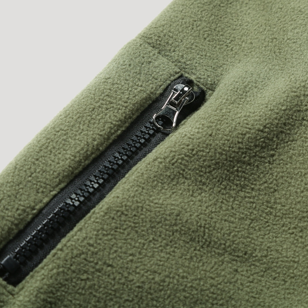 Fleece Pullover – Contrast Sleeves – Cosy Outdoor Layer
