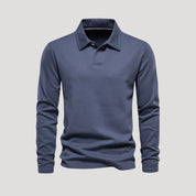 Long-sleeve polo