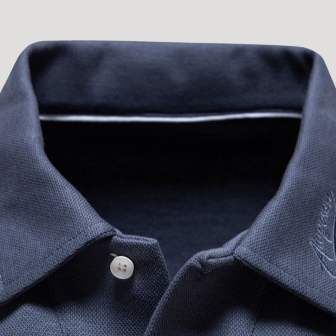 Long-sleeve polo