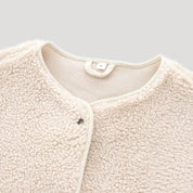 Fleece button jacket