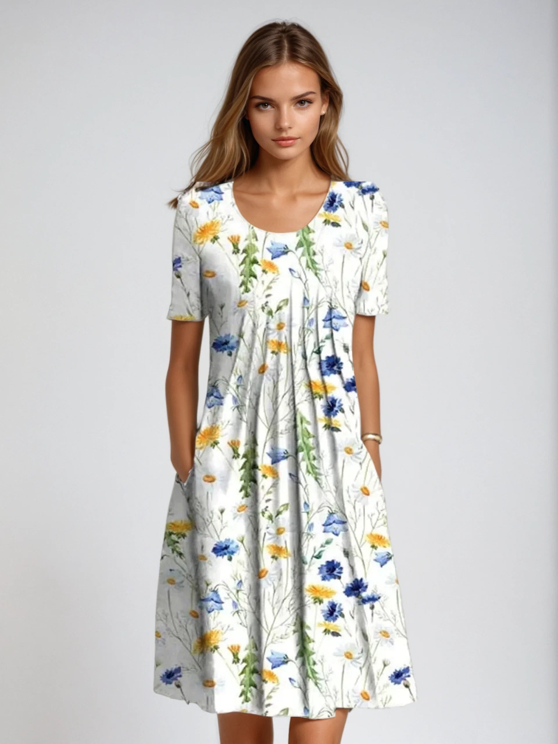 Floral Midi Dress – Relaxed Fit – Everyday Summer Style
