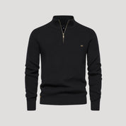 Knit Sweater – Half-Zip Collar – Smart Winter Essential