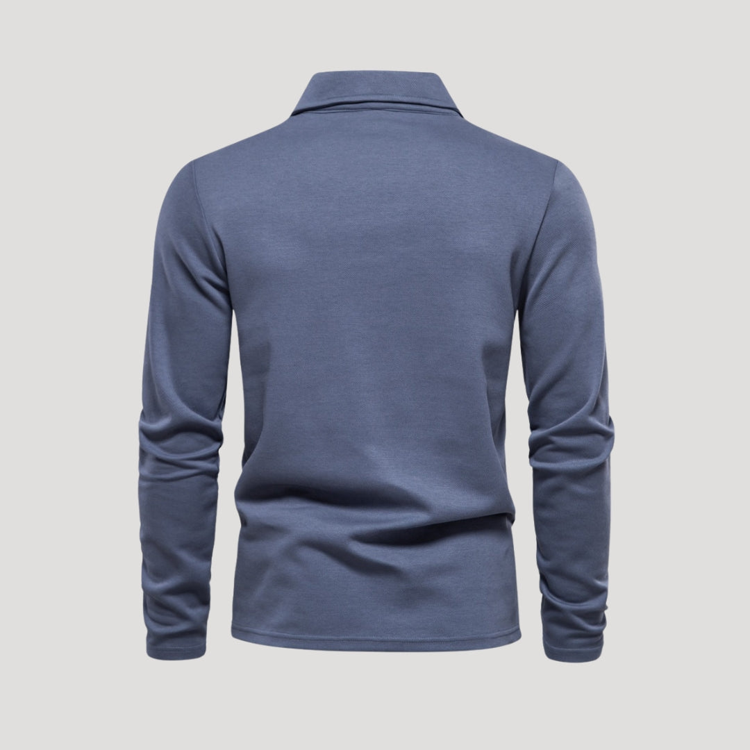 Long-sleeve polo