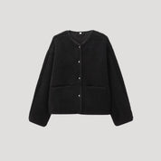 Fleece button jacket