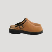 Leather Clogs – Adjustable Buckle – Casual Comfort Slip-On