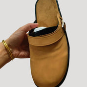Leather Clogs – Adjustable Buckle – Casual Comfort Slip-On