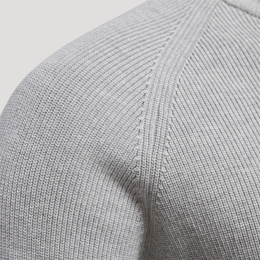 Knit Sweater – Half-Zip Collar – Smart Winter Essential