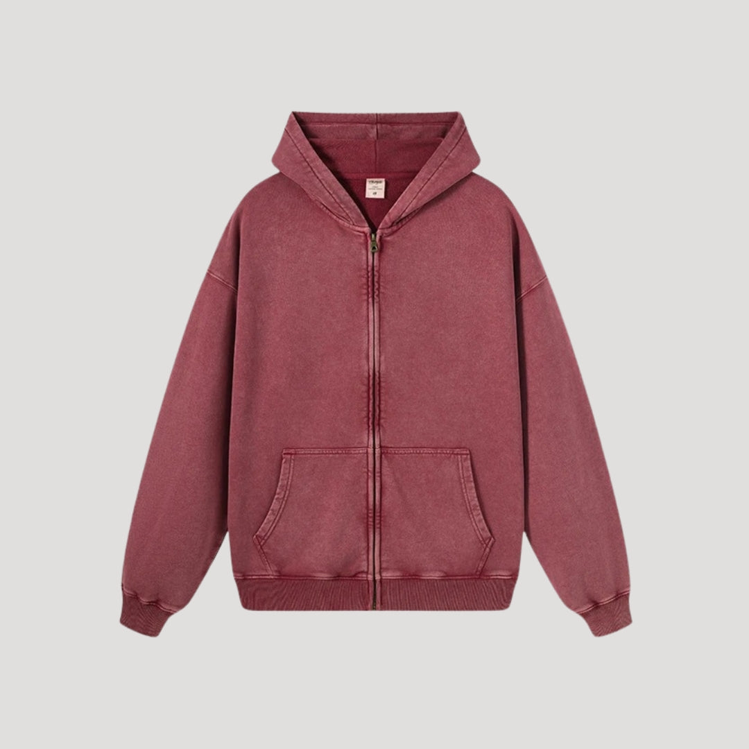 Vintage zip-up hoodie