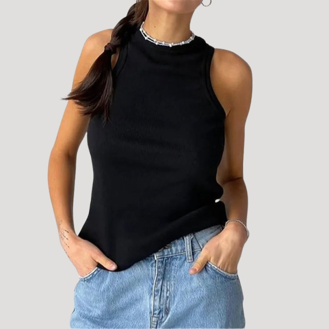 Ribbed Tank Top – Sleeveless Knit – Casual Everyday Style