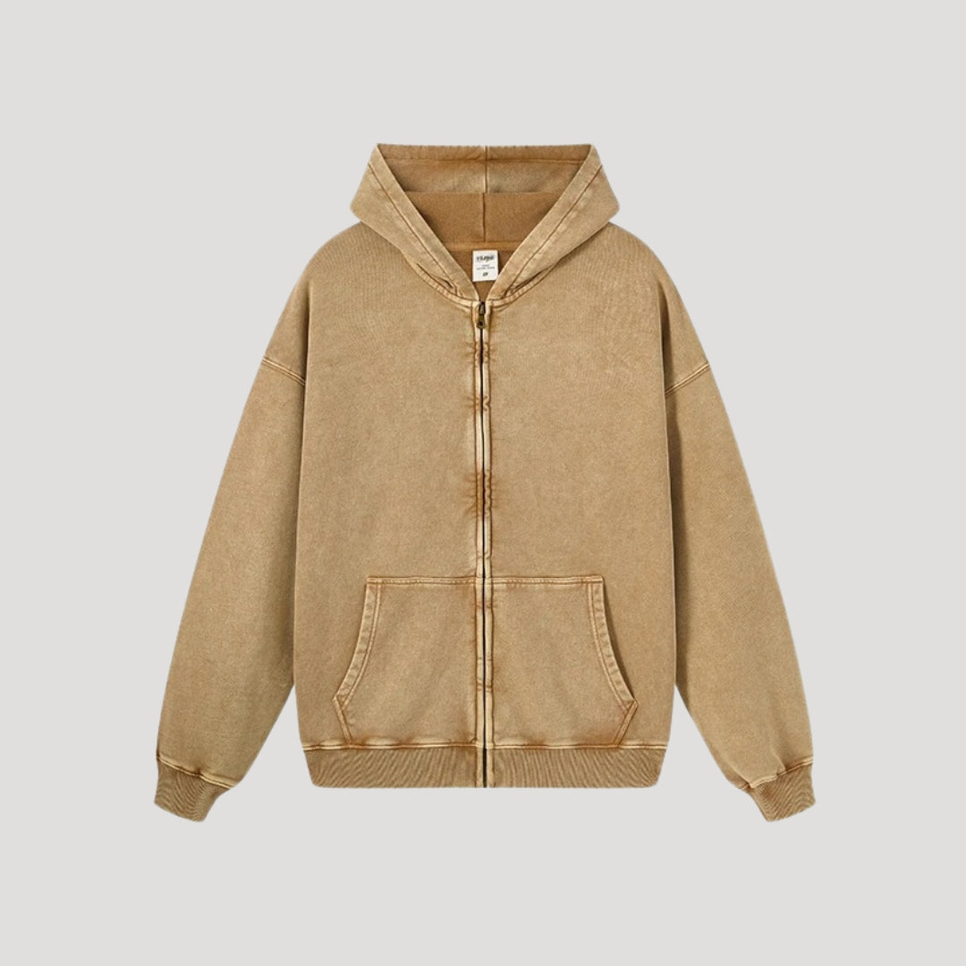 Vintage zip-up hoodie