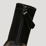 Ankle Boots – Faux Suede & Buckle Detail