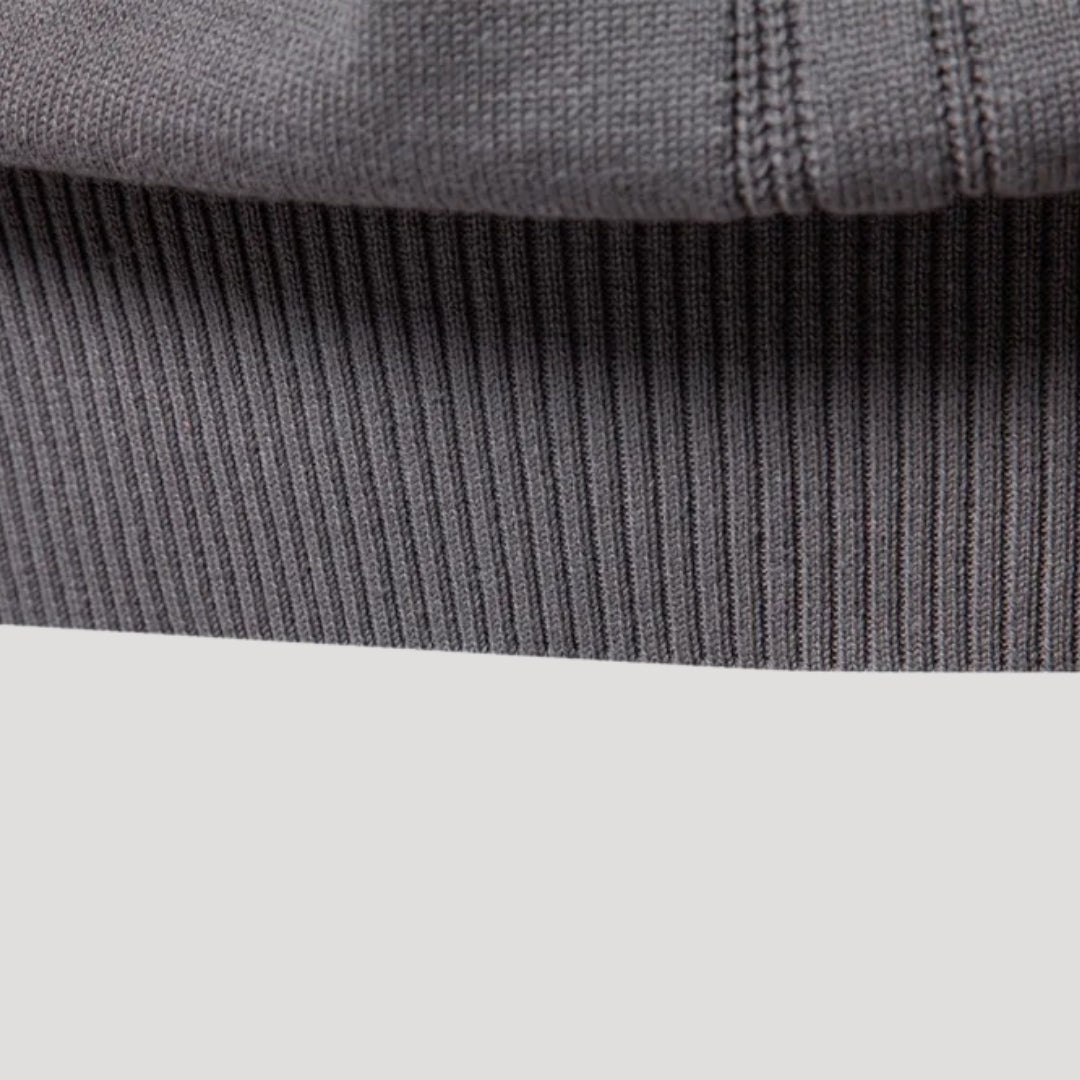 Men’s Crew Neck Knit Sweater – Textured Detail – Casual Smart Look