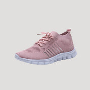 Women breathable knitted walking trainers
