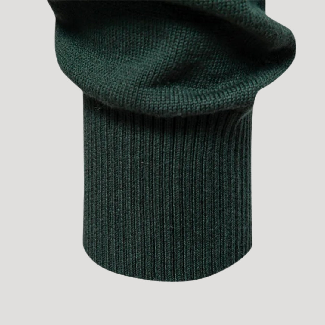 Men’s Crew Neck Knit Sweater – Textured Detail – Casual Smart Look