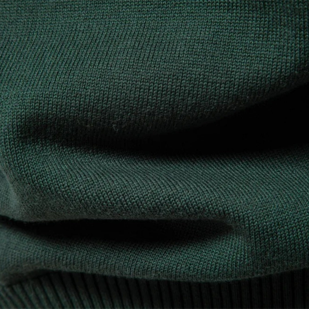 Men’s Crew Neck Knit Sweater – Textured Detail – Casual Smart Look