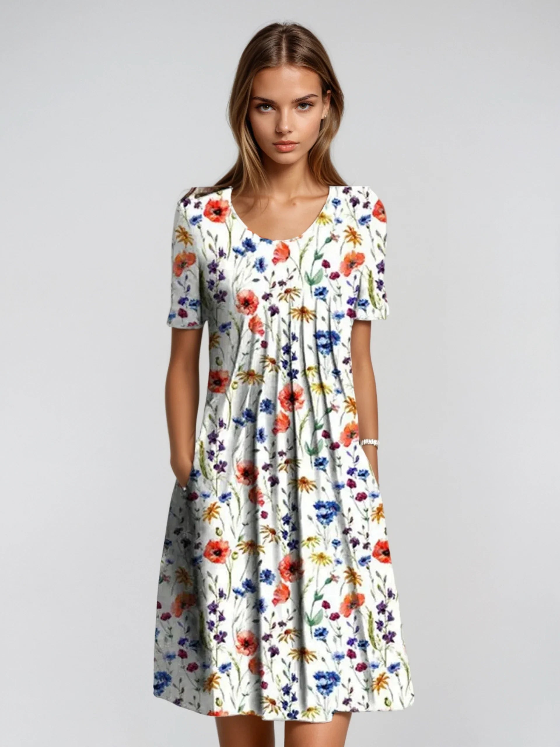 Floral Midi Dress – Relaxed Fit – Everyday Summer Style