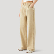 Wide Leg Jeans – Elastic Waistband – Effortless Everyday Fit