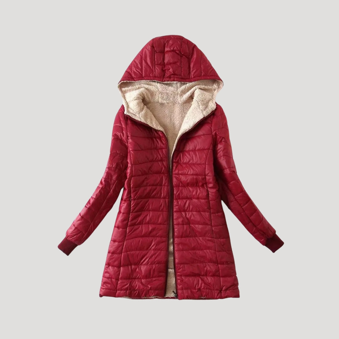 Padded fleece winter coat