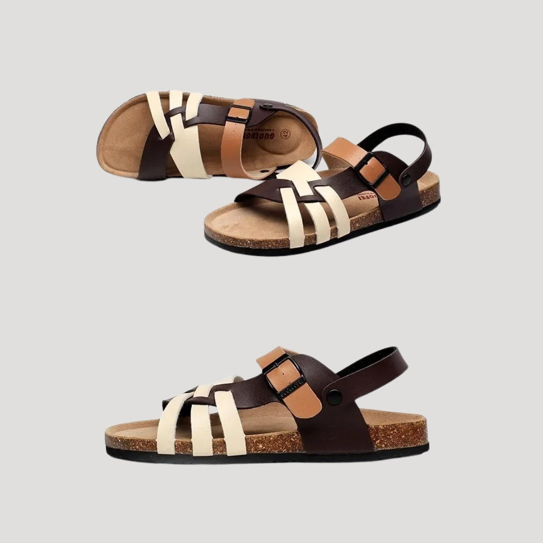 Shoes – Womens – Spring & Summer – Flat Sandals with Leather Straps – Montford Co - 2