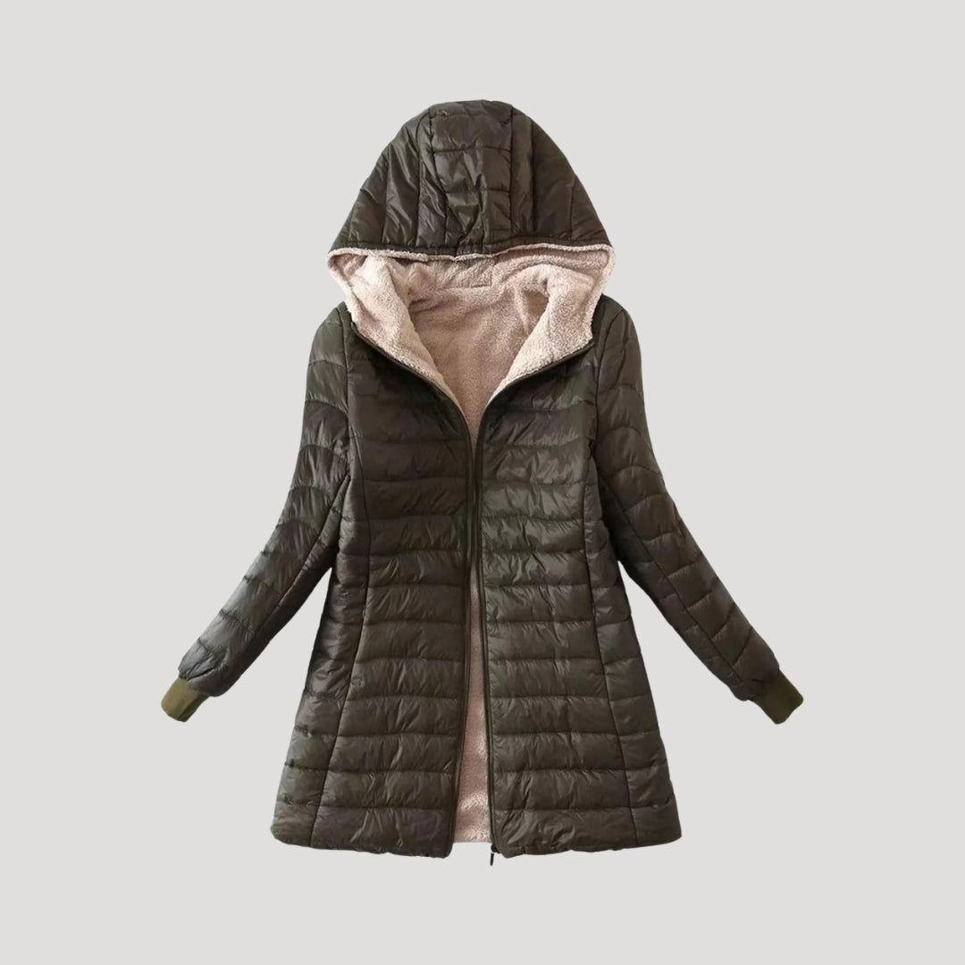 Padded fleece winter coat