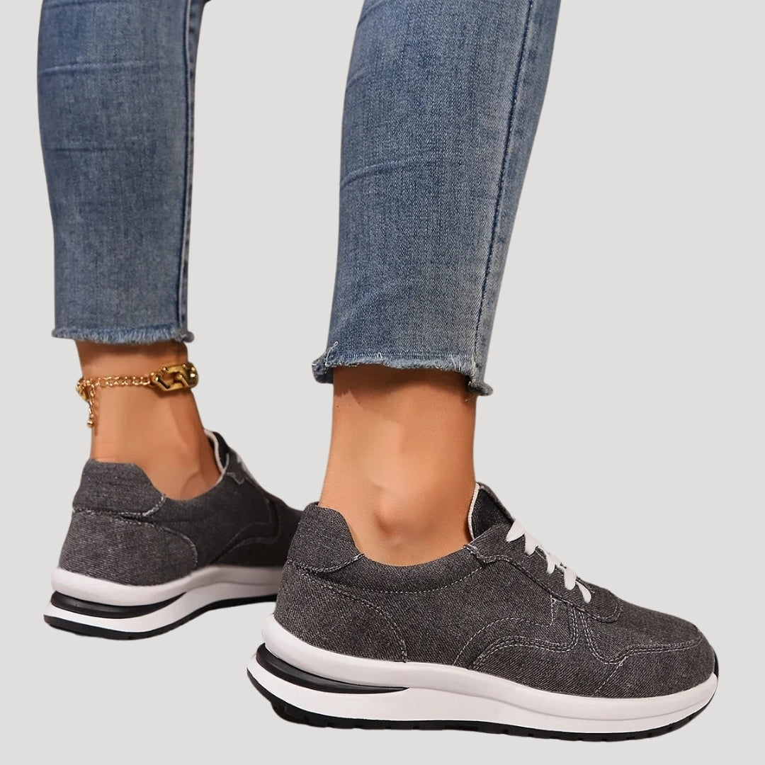 Casual Sneakers – Denim Fabric – Everyday Street Style