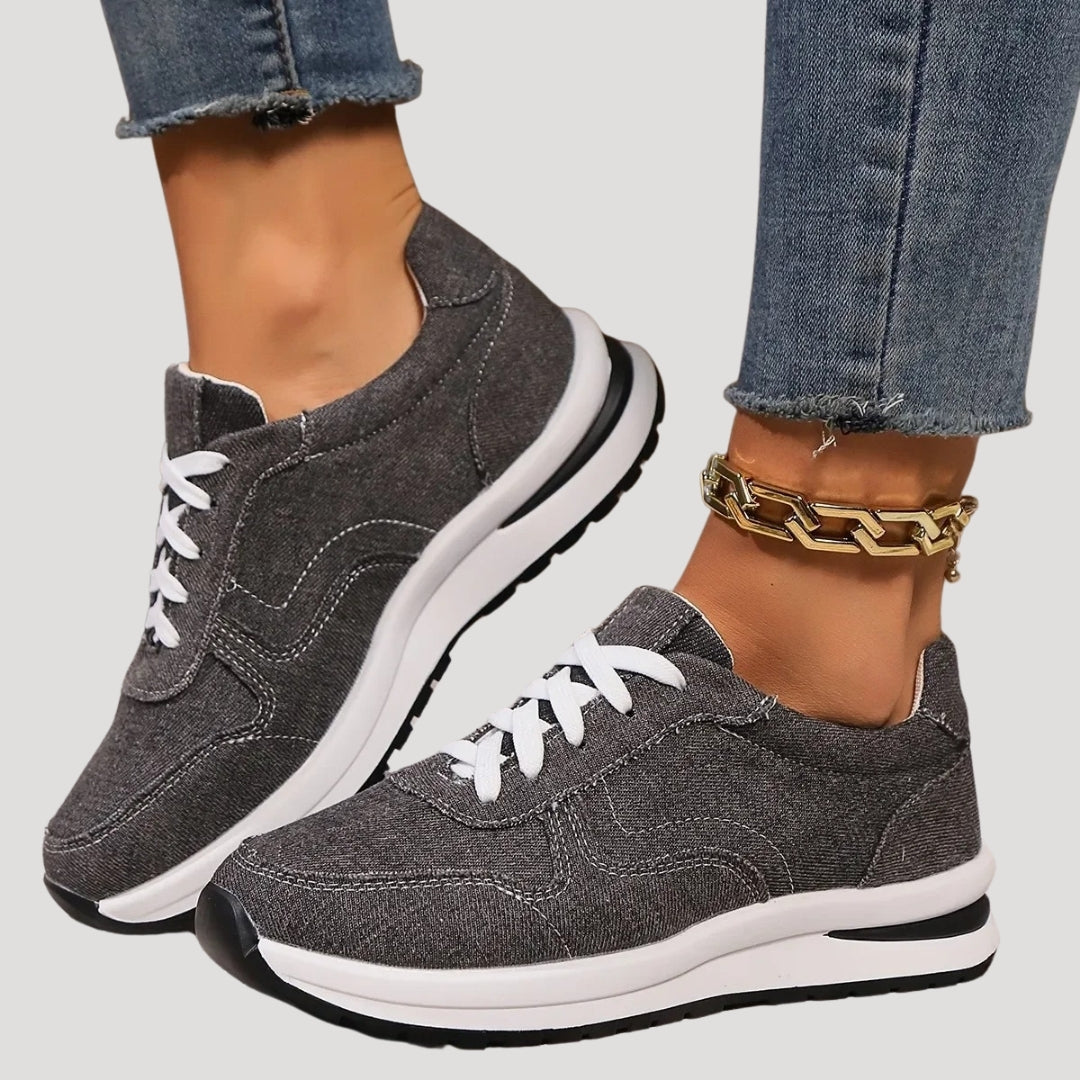 Casual Sneakers – Denim Fabric – Everyday Street Style