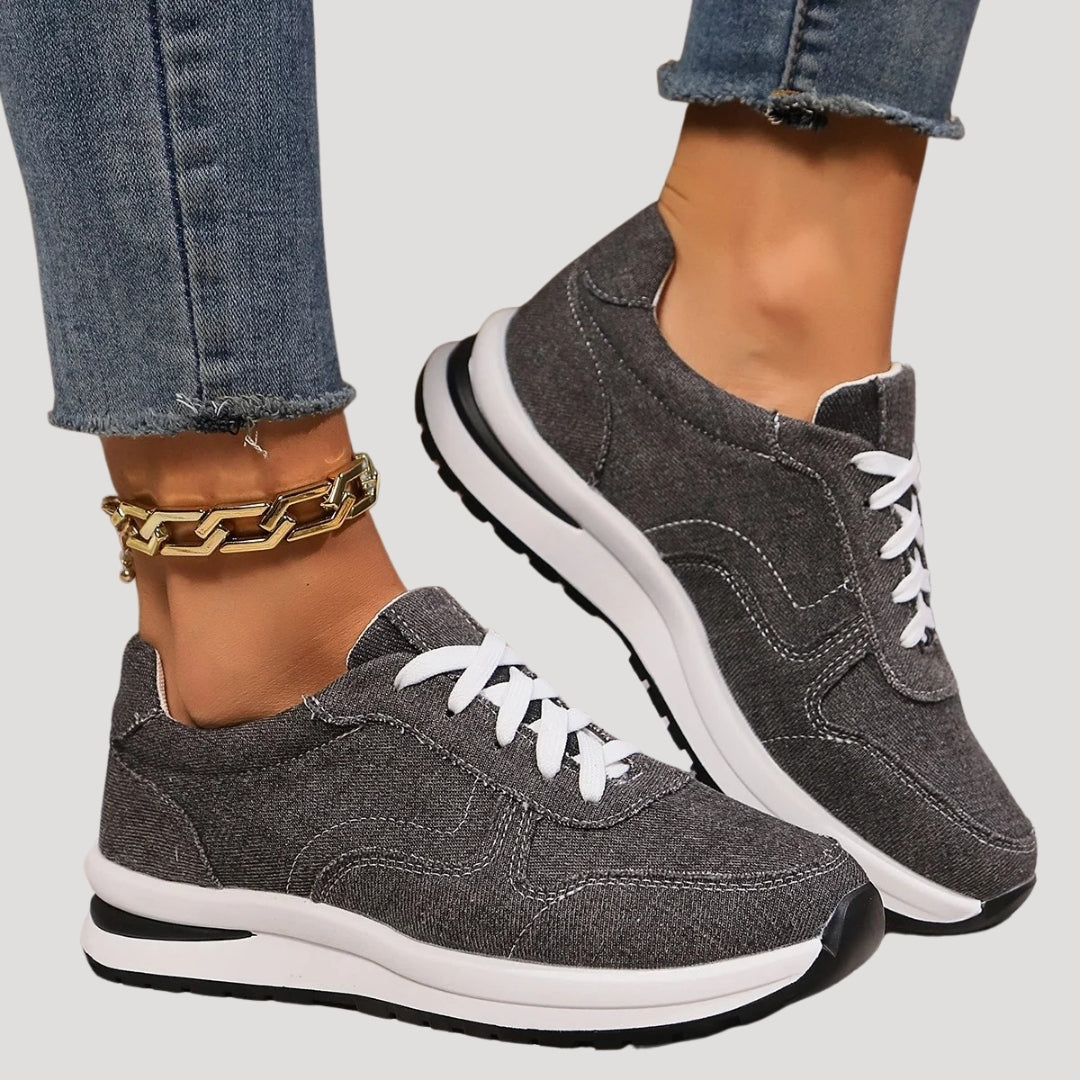 Casual Sneakers – Denim Fabric – Everyday Street Style