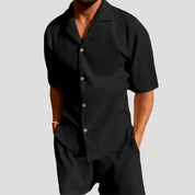 Men’s Co-ord Set – Ribbed Texture – Casual Summer Style