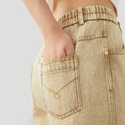 Wide Leg Jeans – Elastic Waistband – Effortless Everyday Fit