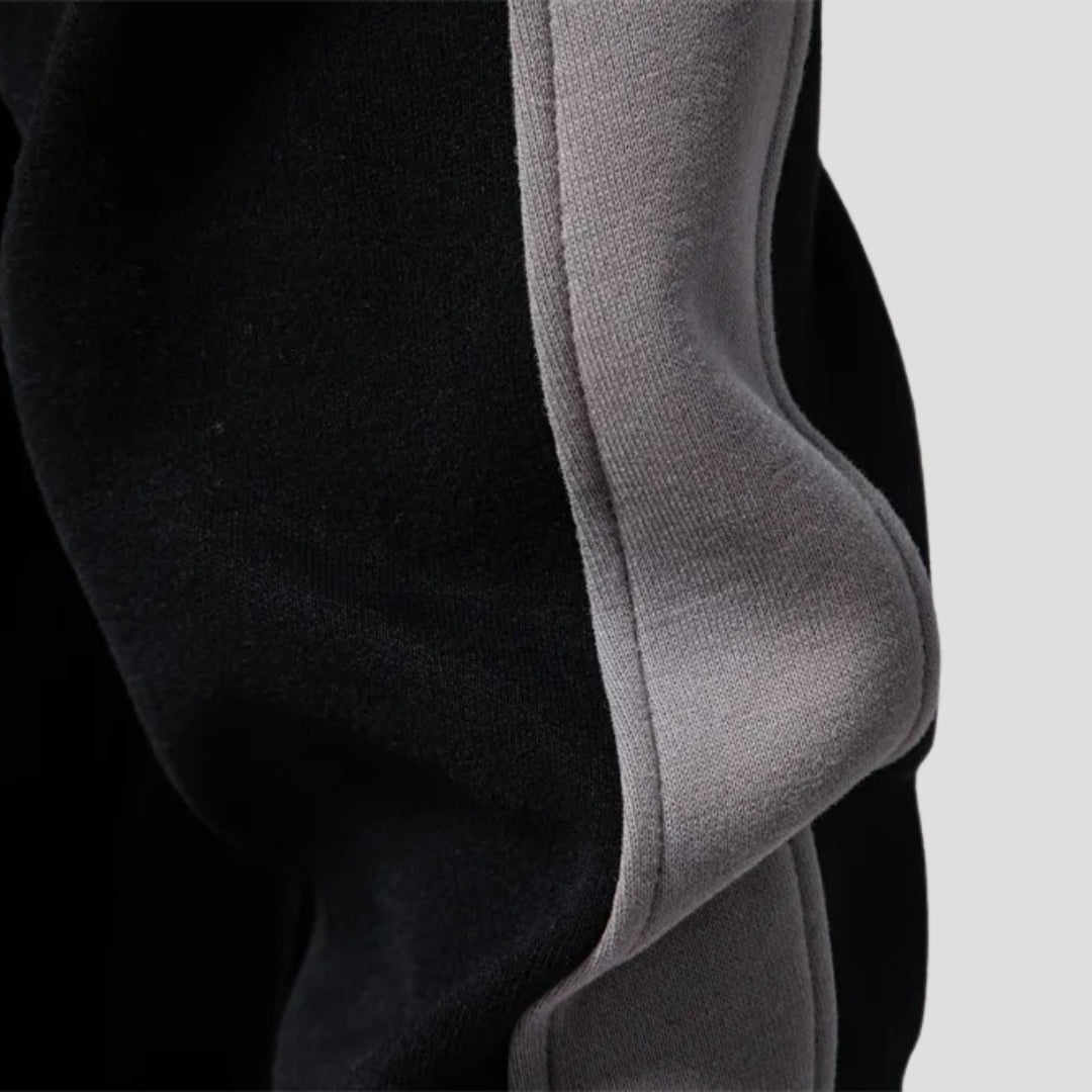 Men’s Quarter Zip Sweatshirt – Athletic Fit – Contrast Sleeve Detail