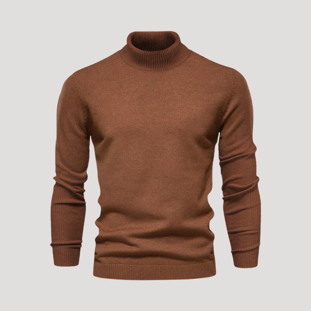 Turtleneck Knit Sweater – Slim Fit – Lightweight Winter Layer