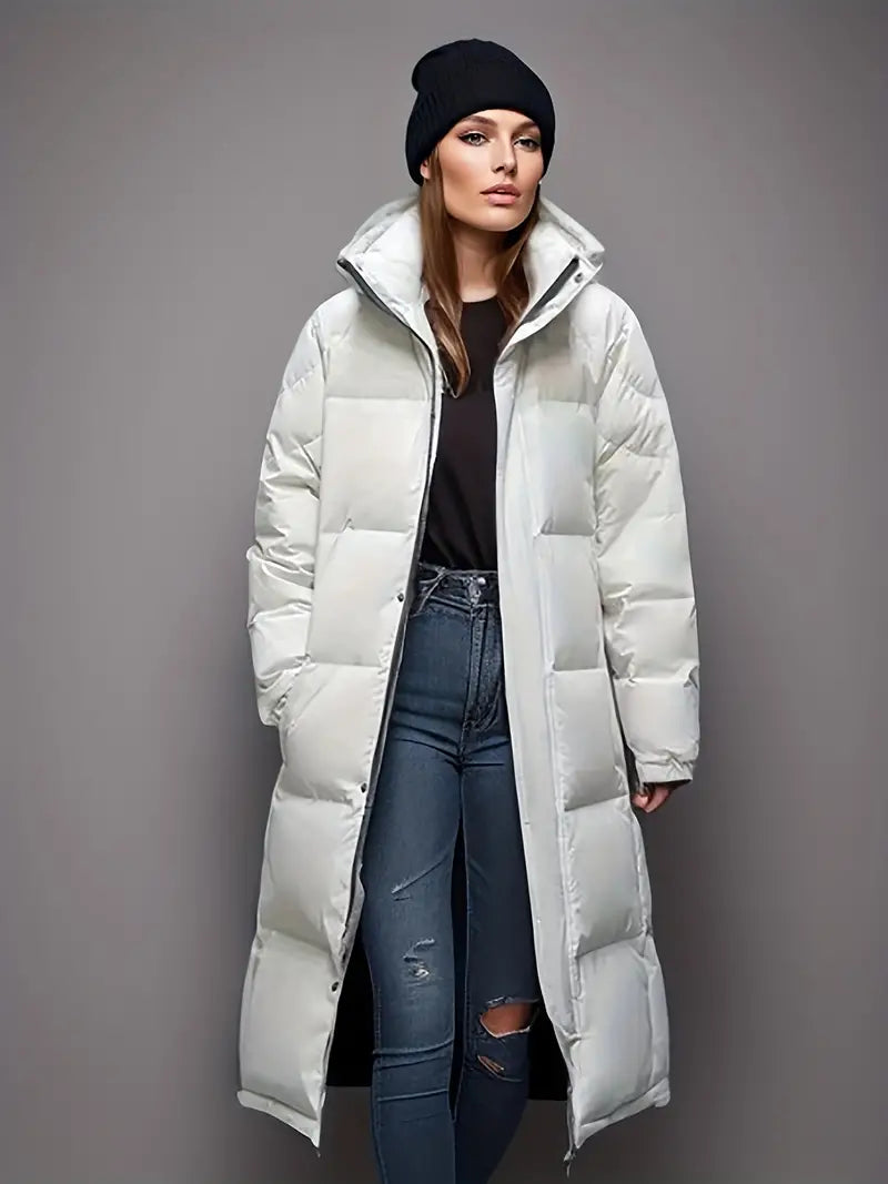 Puffer Coat – Longline Design – Ultimate Winter Warmth