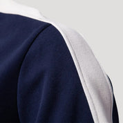 Men’s Quarter Zip Sweatshirt – Athletic Fit – Contrast Sleeve Detail