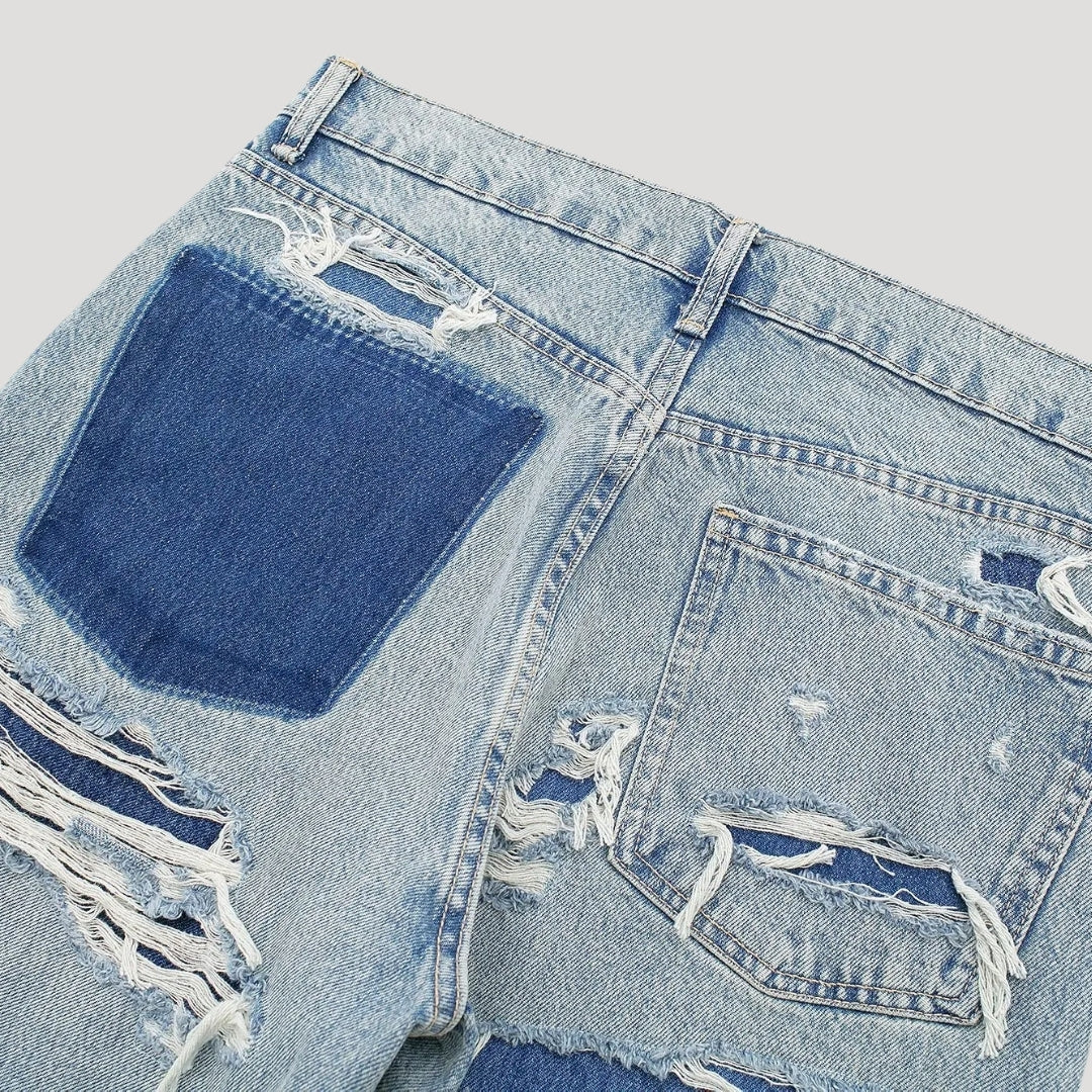 Straight Leg Jeans – Washed Denim – Minimal Everyday Style