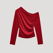 Velvet Top – One Shoulder – Elegant Party Style