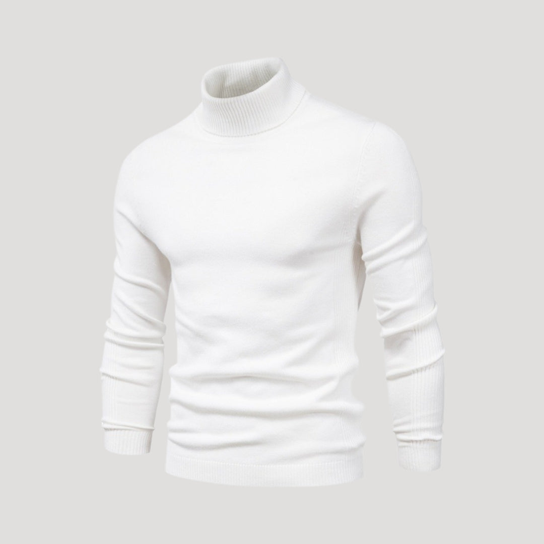 Turtleneck Knit Sweater – Slim Fit – Lightweight Winter Layer