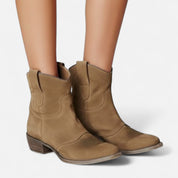 Ankle Boots – Low Square Heel – Chic Winter Style 0