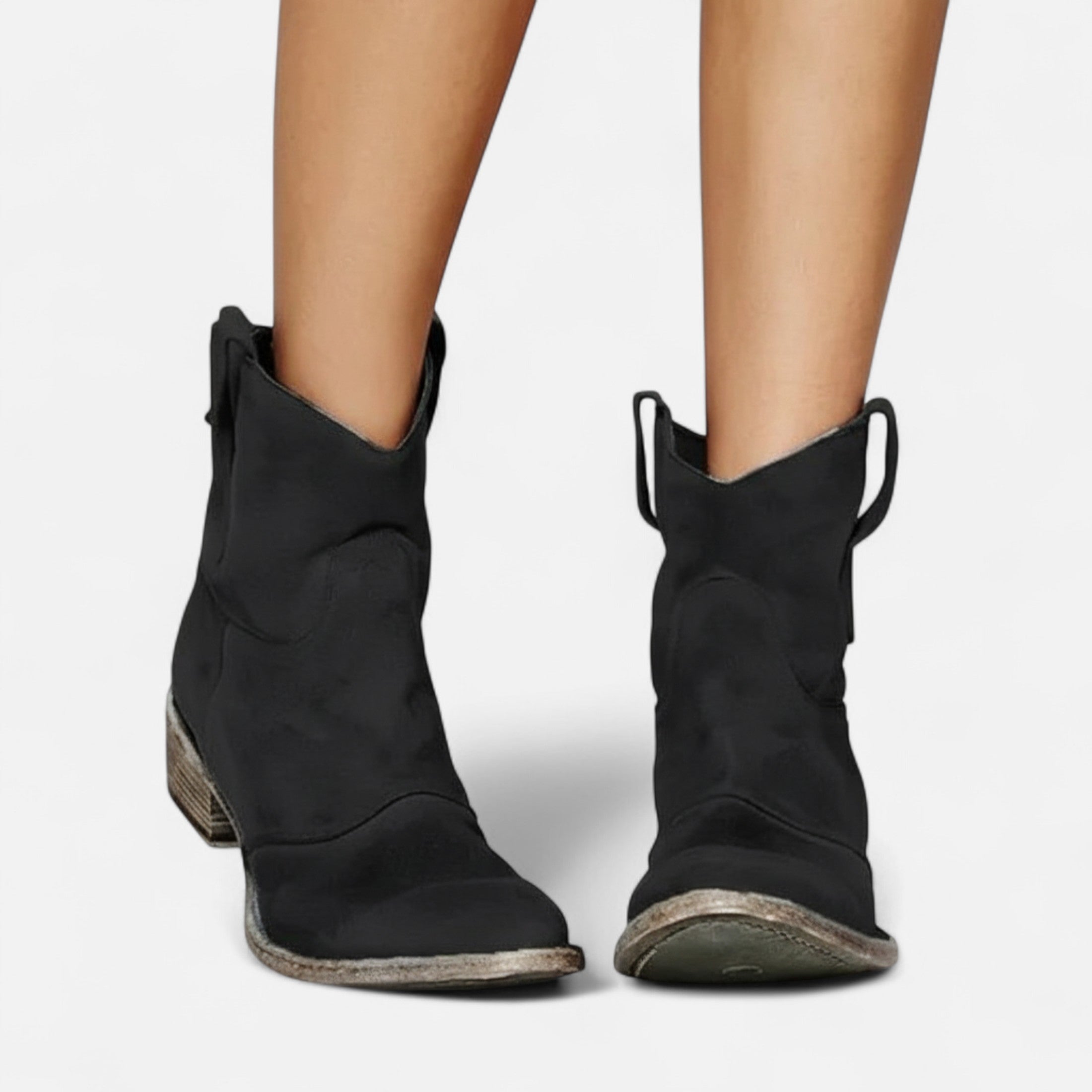 Ankle Boots – Low Square Heel – Chic Winter Style 4