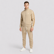 Set – Mens – All Season – Men's Tracksuit Set in Breathable Fabric with Striped Design – Montford Co