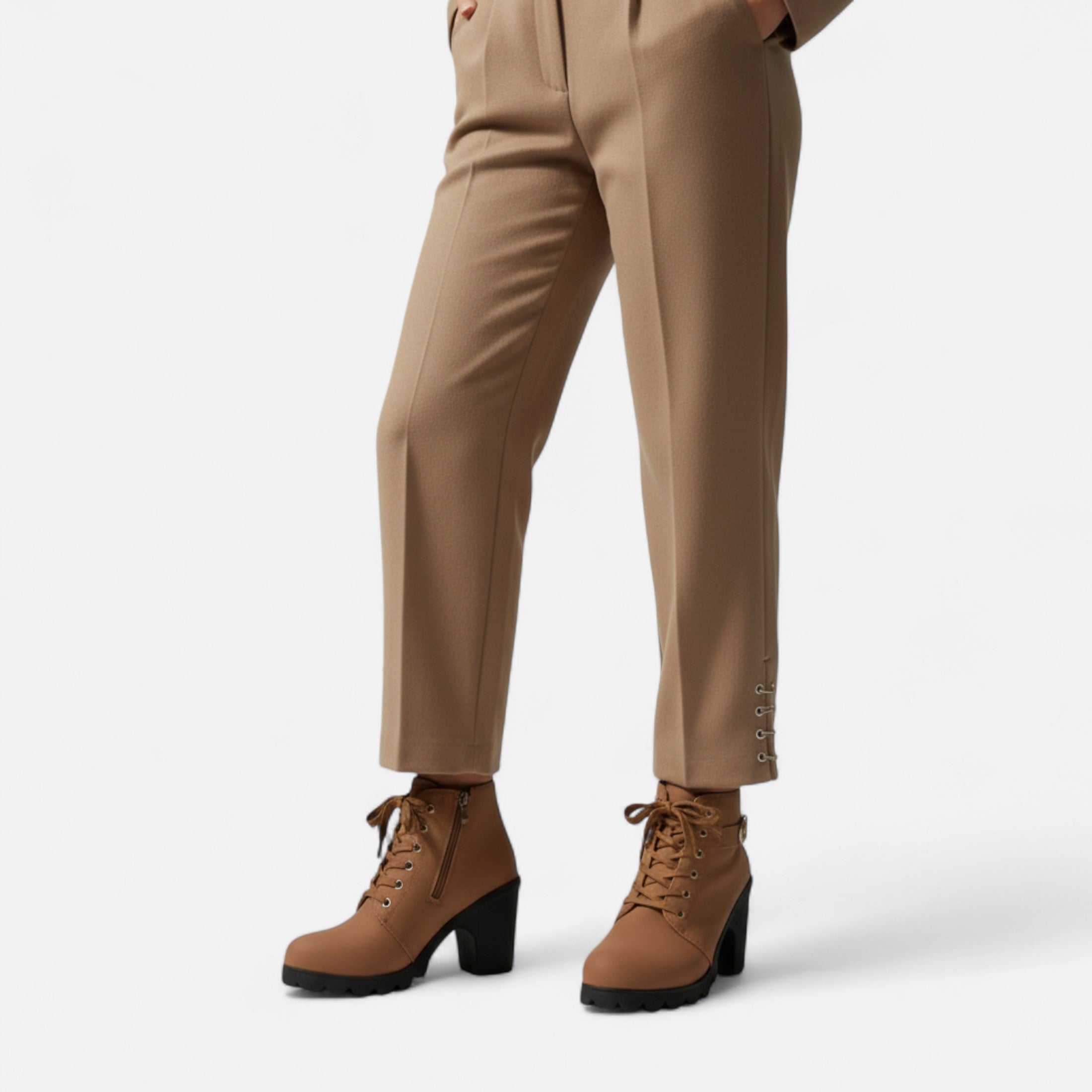 Black Ankle Boots – Block Heel – Chic Urban Style for Women 1