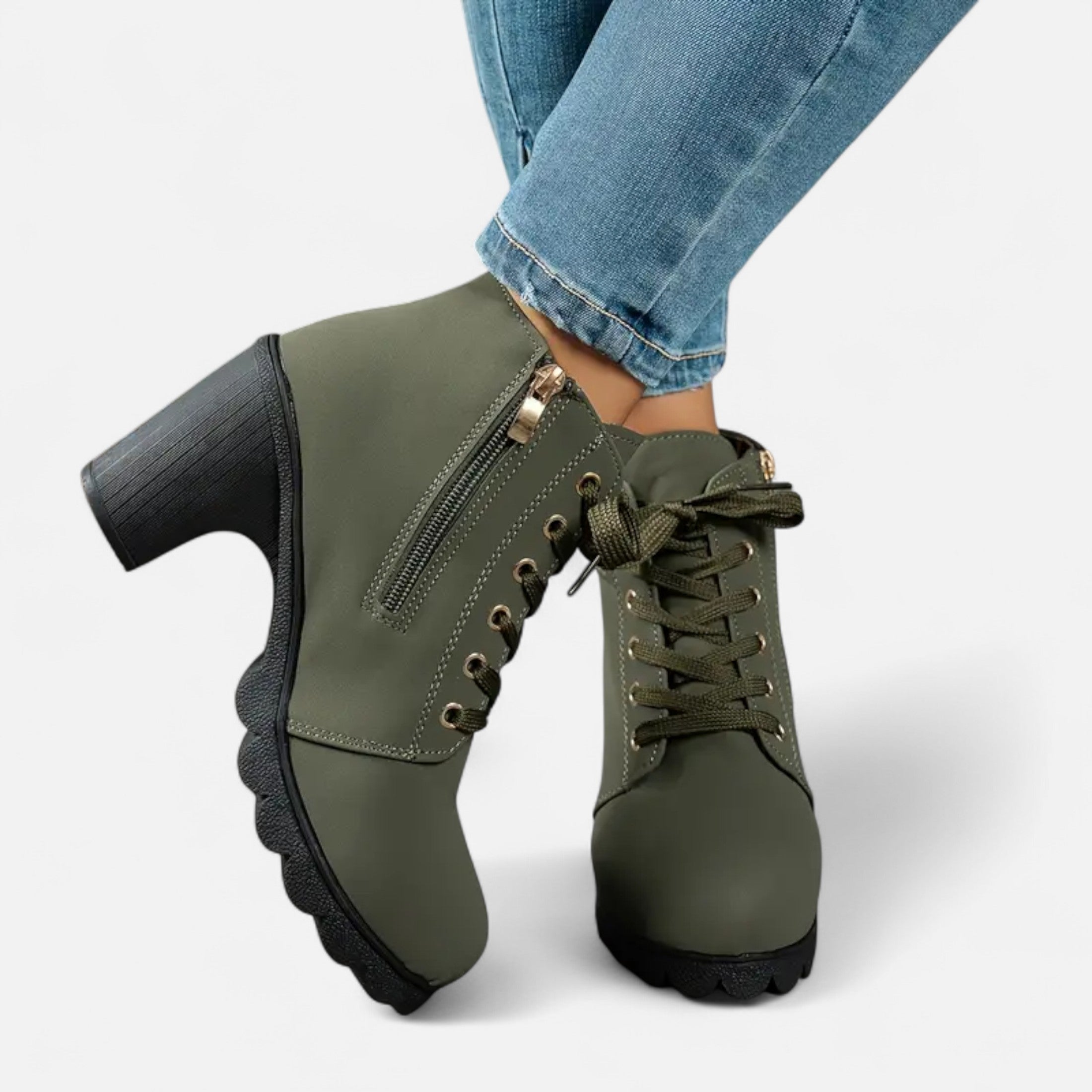 Black Ankle Boots – Block Heel – Chic Urban Style for Women 10