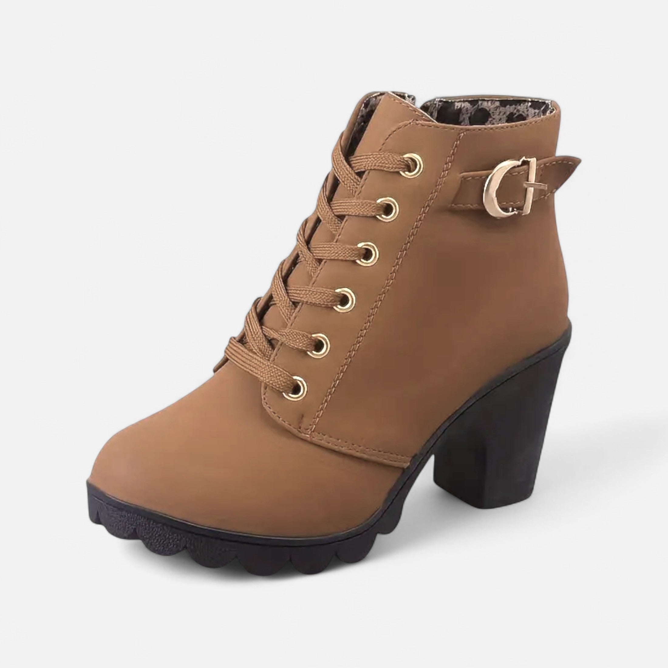 Black Ankle Boots – Block Heel – Chic Urban Style for Women 3