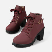 Black Ankle Boots – Block Heel – Chic Urban Style for Women 7