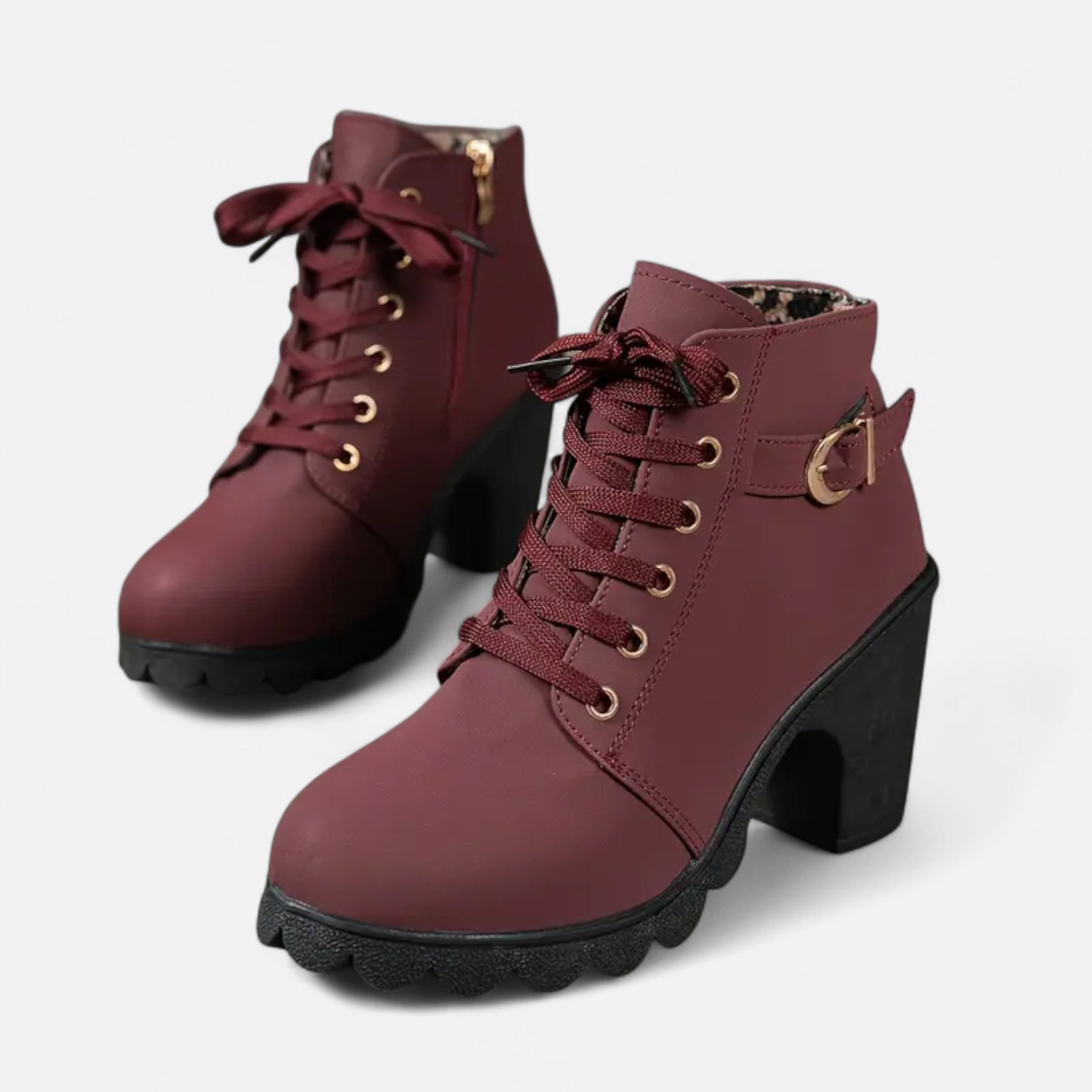 Black Ankle Boots – Block Heel – Chic Urban Style for Women 7