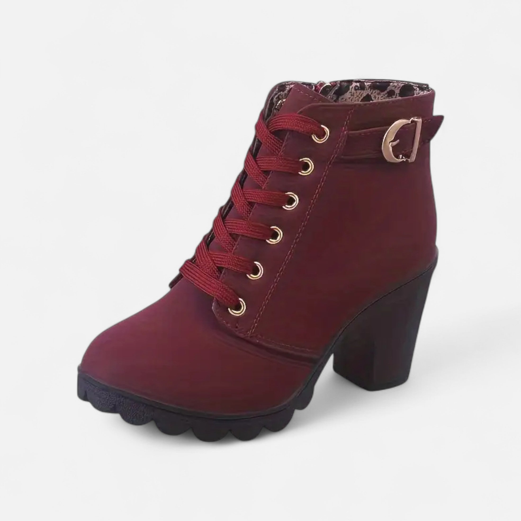 Black Ankle Boots – Block Heel – Chic Urban Style for Women 8