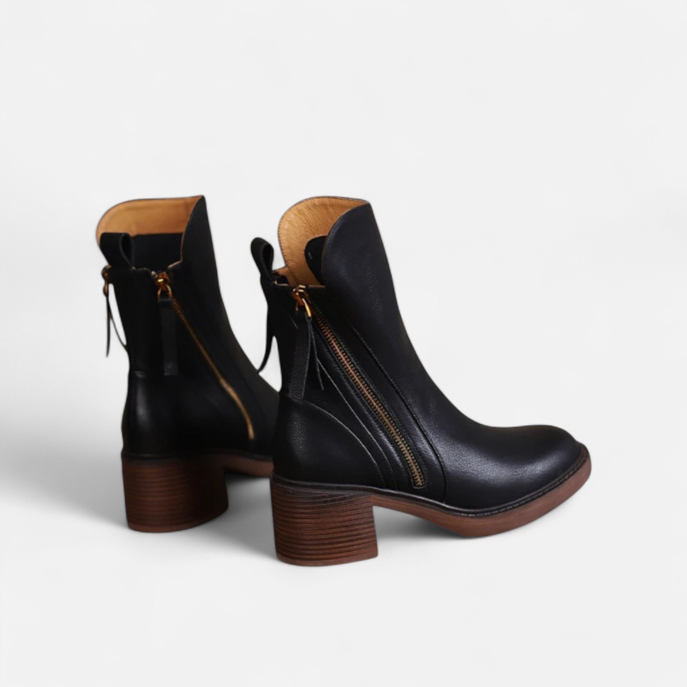 Black Ankle Boots – Zipper Closure – Chic Winter Footwear 5