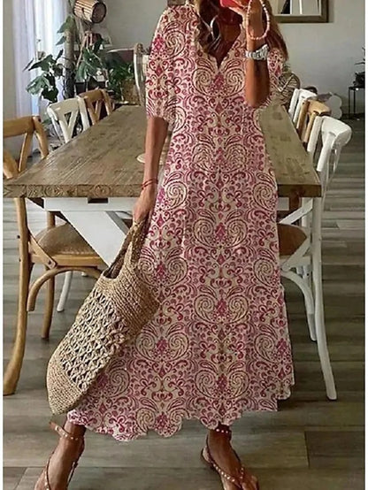 Bohemian Dress – Flattering A-Line Cut – Effortless Elegance 3