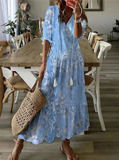 Bohemian Dress – Flattering A-Line Cut – Effortless Elegance 4