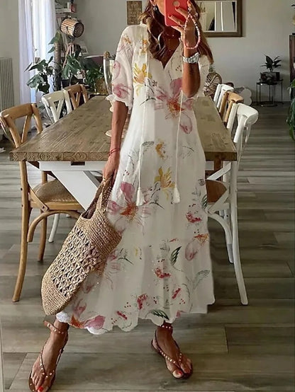 Bohemian Dress – Flattering A-Line Cut – Effortless Elegance 7
