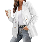 Chic Leather Trench Coat for Women – Elegant Tailored Design, Warm and Cozy Outerwear for Cold Weather 2